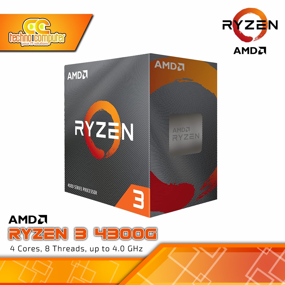 Jual PROCESSOR AMD RYZEN 3 4300G - 4 Core 8 Threads Up to 4.0Ghz ...