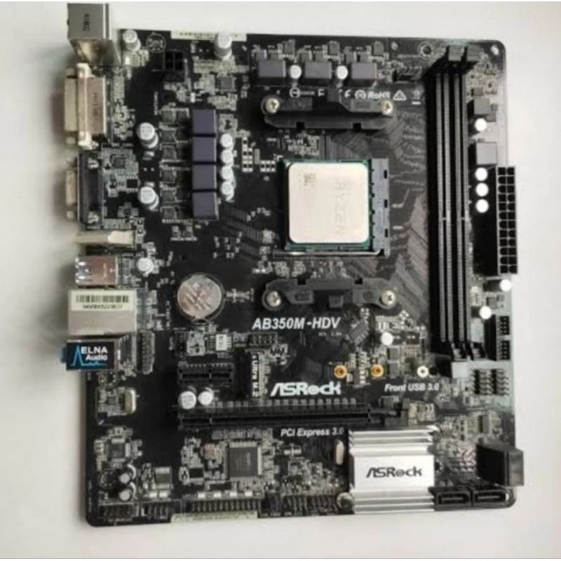 Jual Asrock AB350M HDV B350 AM4 Motherboard for Ryzen not A320M ...