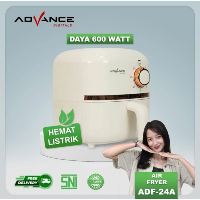 Jual Air Fryer Advance Low Watt ADF-24A 600 Watt | Shopee Indonesia