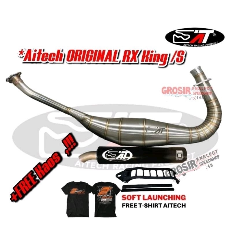 Jual Knalpot Racing AITECH ORIGINAL New GEN 4 FULSET Stainles FREE Kaos ...