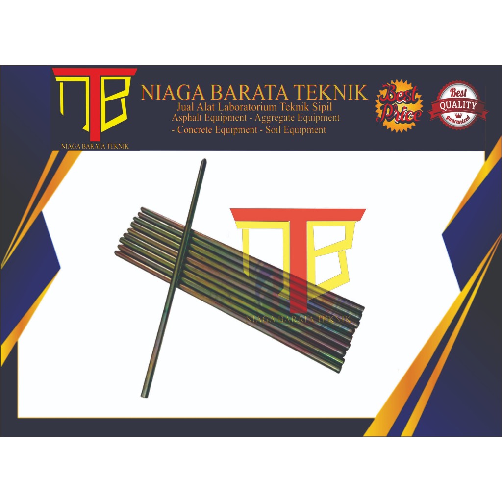 Jual tamping rod slump test rojokan sampel slump test beton Shopee