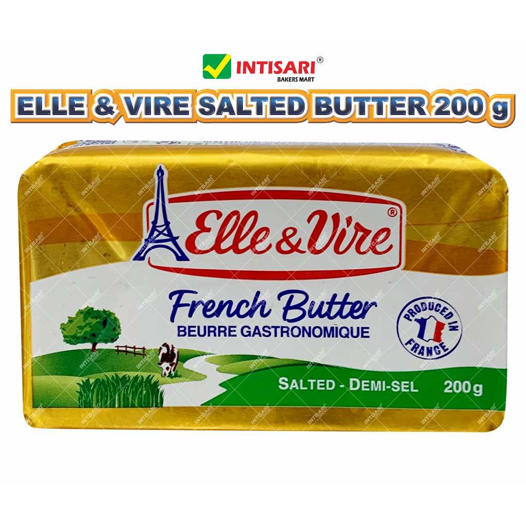 Jual ELLE & VIRE SALTED BUTTER 200 G | Shopee Indonesia