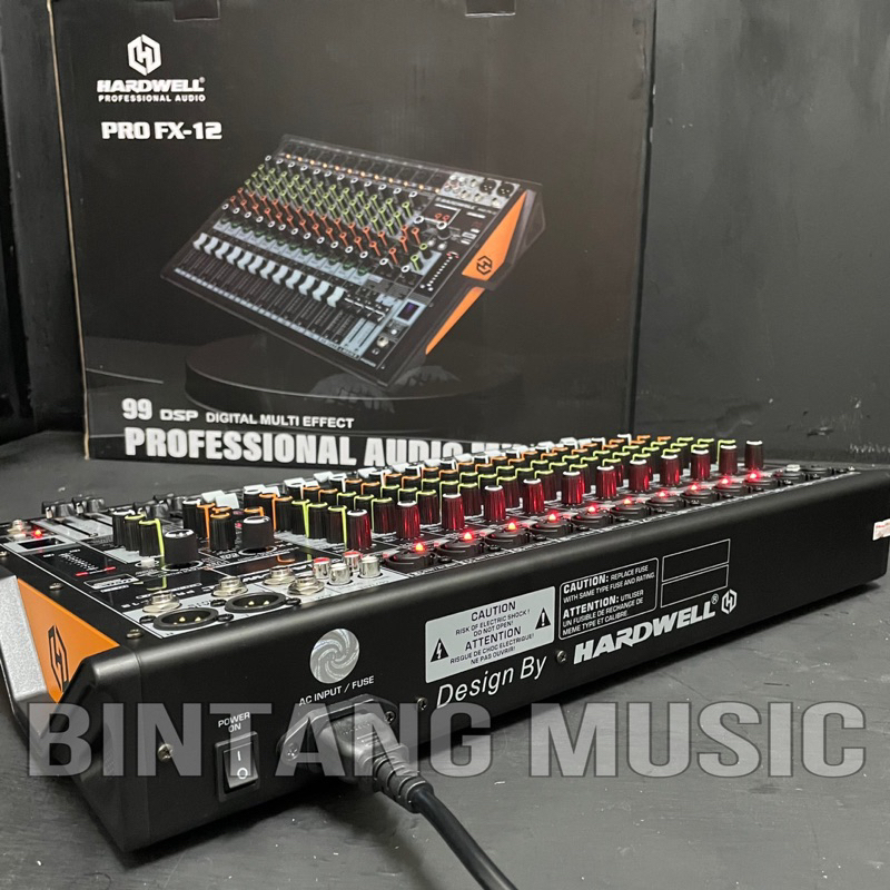 Jual mixer audio 12 channel hardwell pro fx12 original mixer hardwell ...