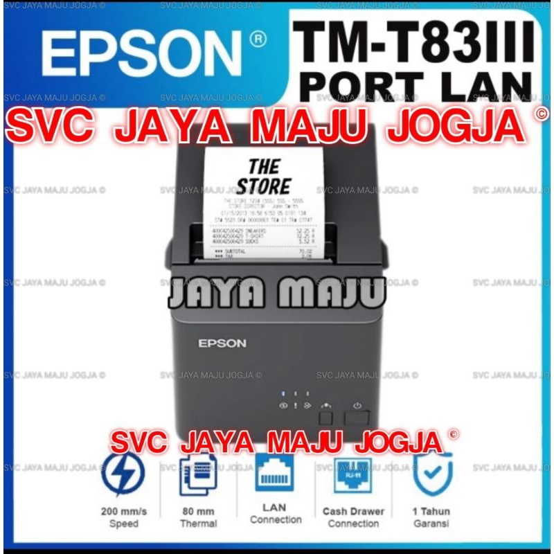 Jual Epson Tm T Iii Lan Ethernet Speed Mm S Adaptor Built In Printer