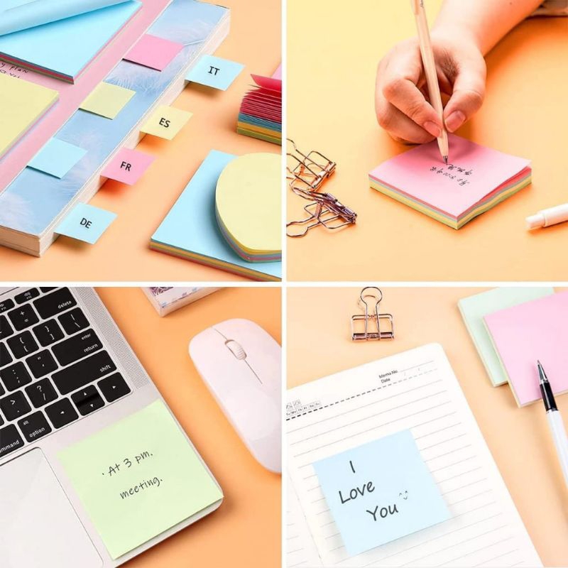 Jual STICKY NOTE POLOS / STICKY NOTE PENANDA HALAMAN / STICKY NOTE ...