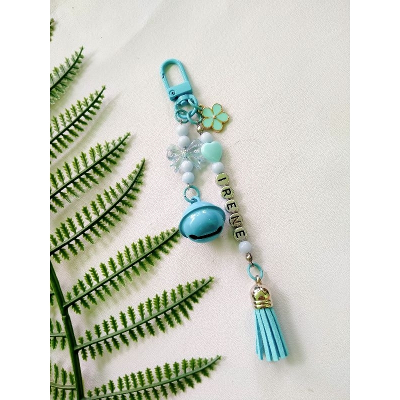 Jual Keychain Beads Gantungan Kunci Manik Pastel Request Custom Nama ...