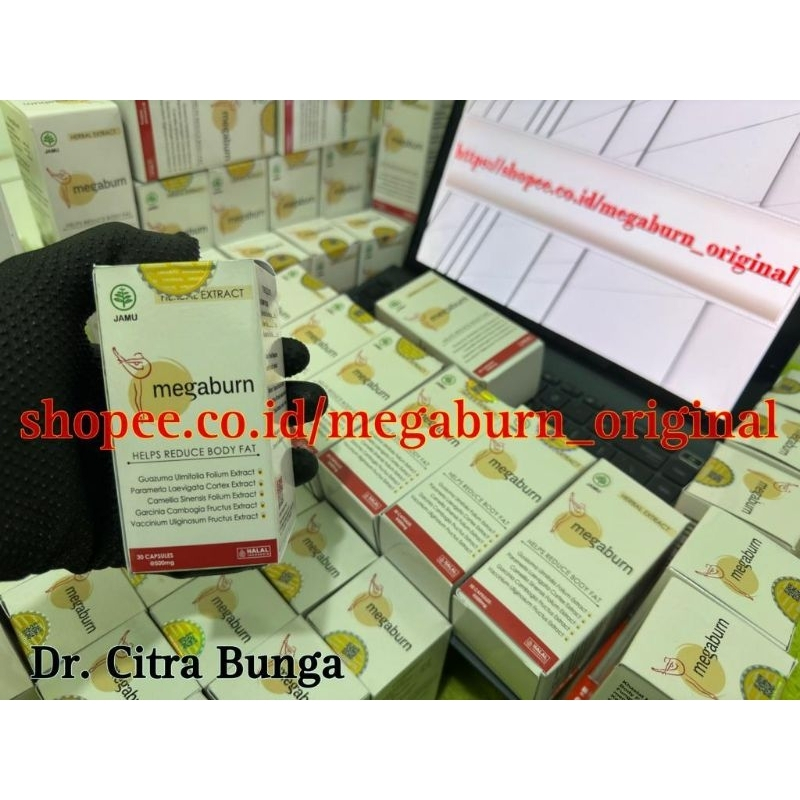 Jual {PAKET HEMAT} 4 BOTOL Megaburn Helps Reduce Body Fat 100% Original ...