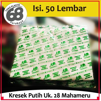 Kresek Putih Size 28 isi 50 pcs