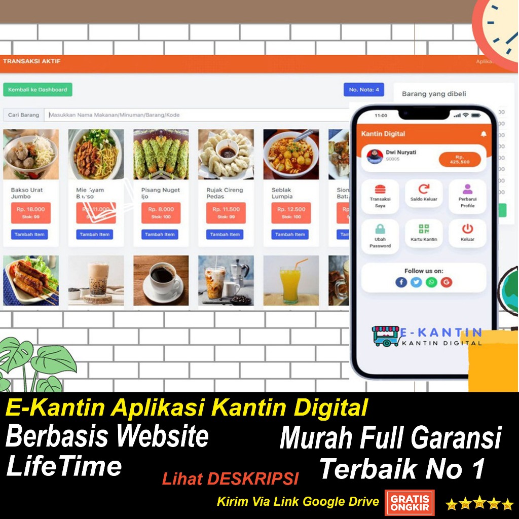 Aplikasi EKantin Digital Berbasis Website