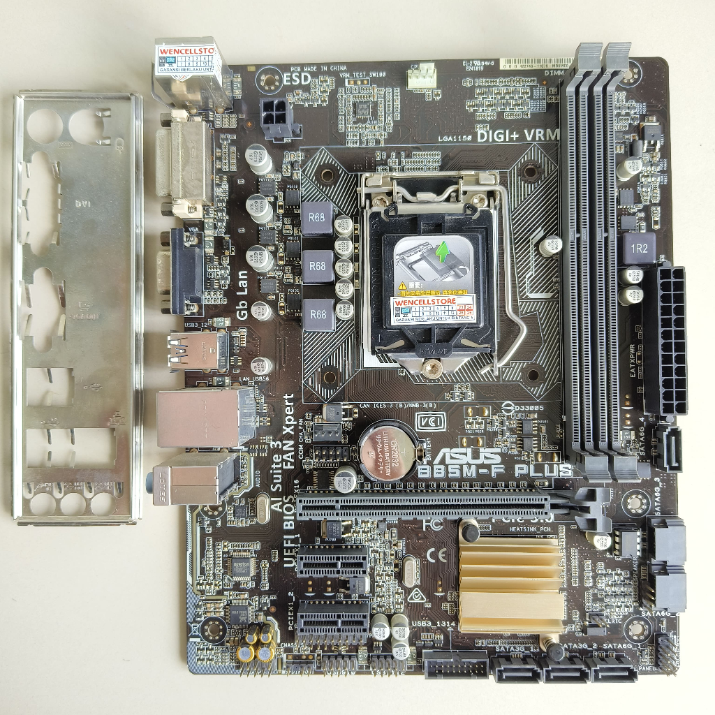 Jual MOTHERBOARD ASUS B85M-F PLUS LGA 1150 DDR3 | Shopee Indonesia