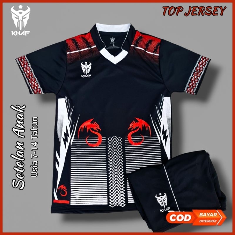Jersey anak setelan seragam tim sepakbola club SSB JUNIOR