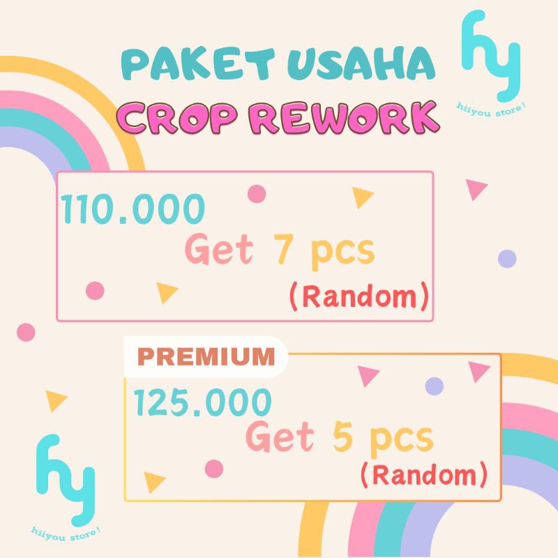 Jual Paket Usaha Crop Rework | Shopee Indonesia