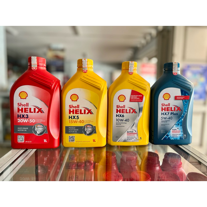 Jual OLI SHELL HELIX HX 7 / HELIX HX 6 / HELIX HX 5 / HELIX HX 3 (1L