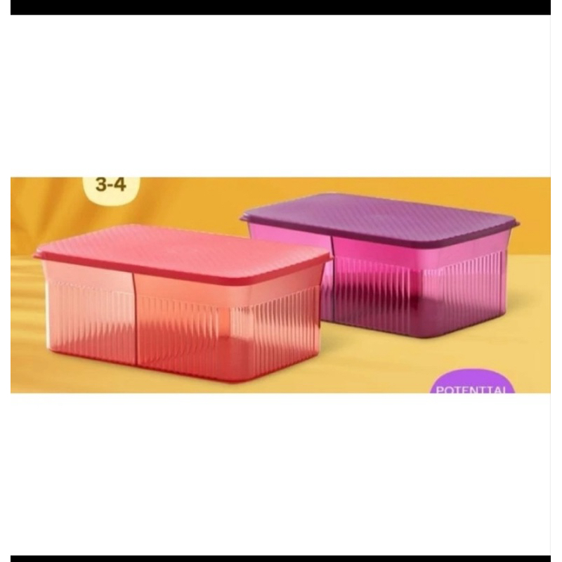 Jual Snack It Tupperware / Toples kristal wadah kue kering 1,75 l ...