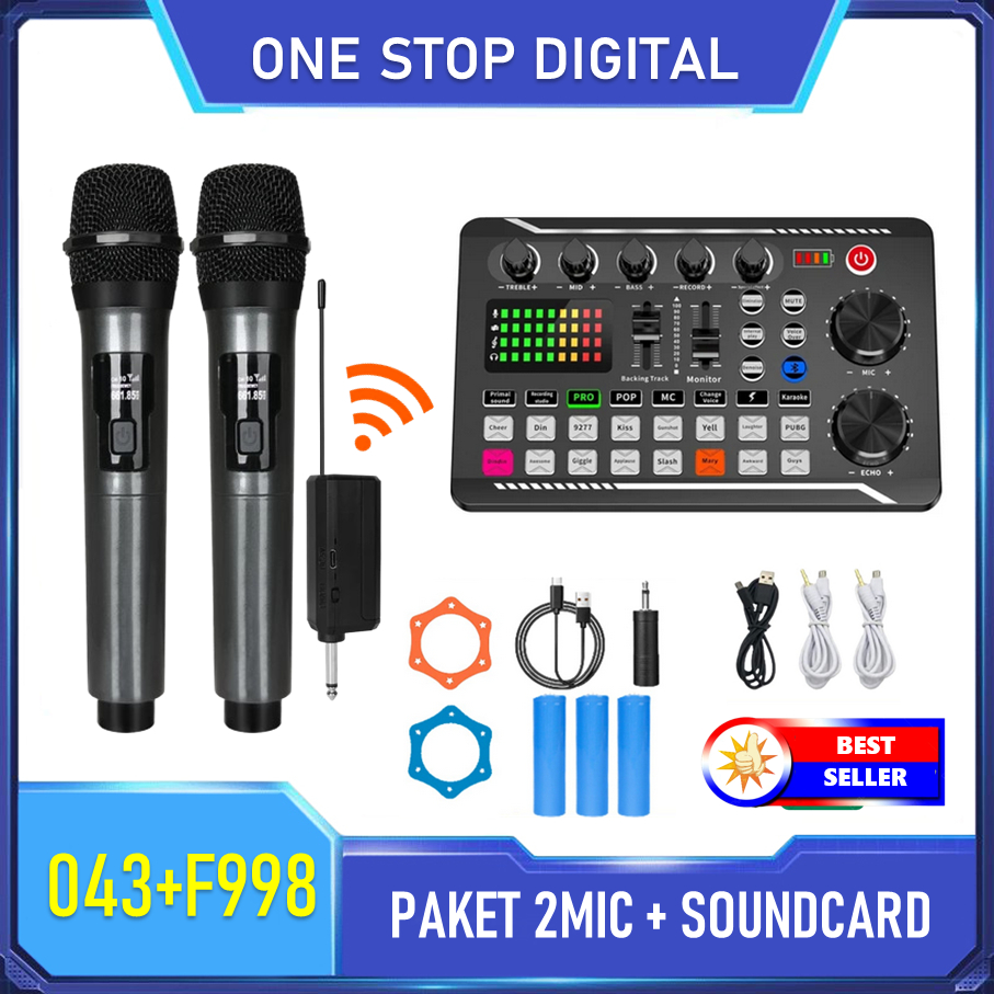 Jual Mikrofon Wireless Mic Karaoke Nirkabel / Microphone Wireless