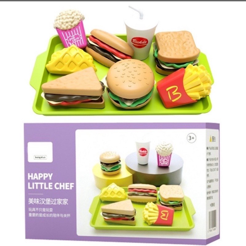 Jual POPTOYS Mainan Anak Fast Food Mainan Mainan Burger French Fries ...