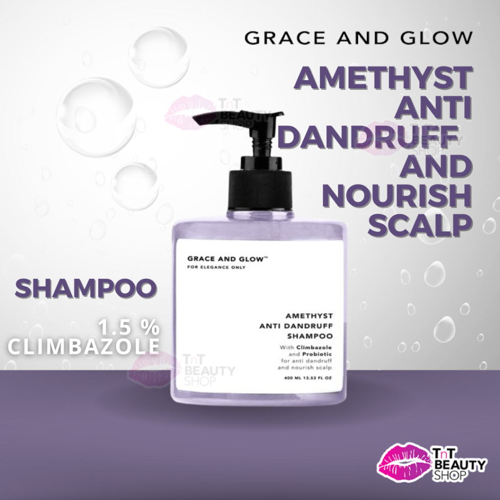 Jual Grace and Glow Amethyst Anti Dandruff Shampoo For Anti Dandruff and Nourish Scalp Shopee