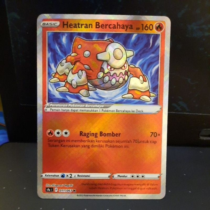 Jual kartu pokemon, pokemon card heatran bercahaya (shiny) | Shopee ...