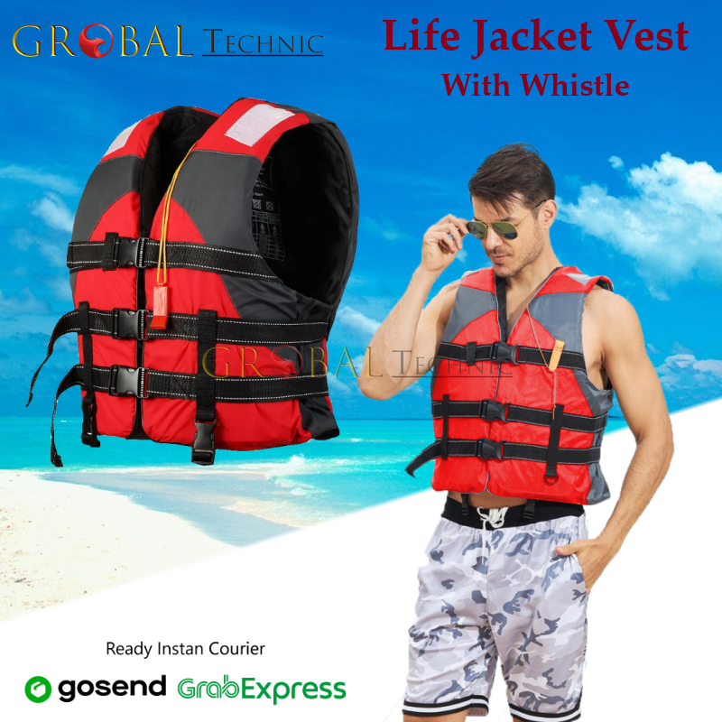 Jual Life Jacket Swimming Vest With Whistle / Jaket Rompi Pelampung ...