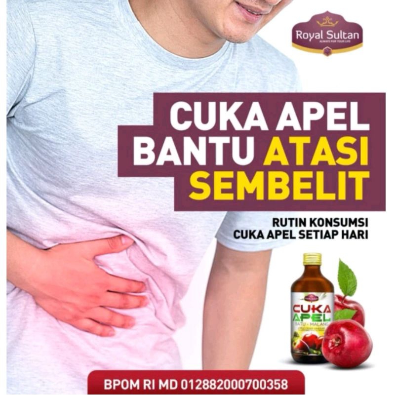 Jual Cuka Apel Natural Apple Cider Vinegar Royal Sultan | Shopee Indonesia