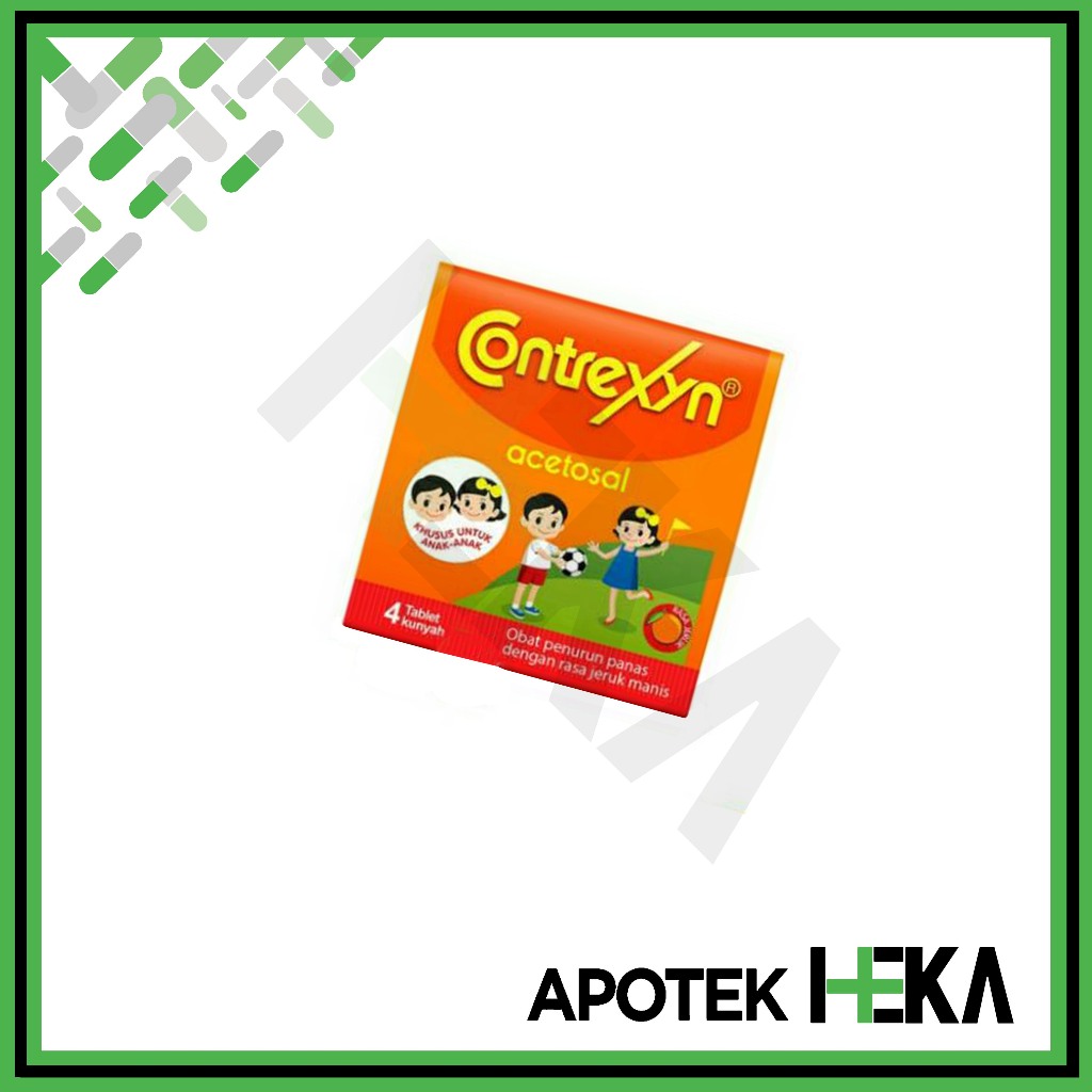 Jual Contrexyn Obat Penurun Panas Anak Rasa Jeruk Strip Isi 4 Tablet ...
