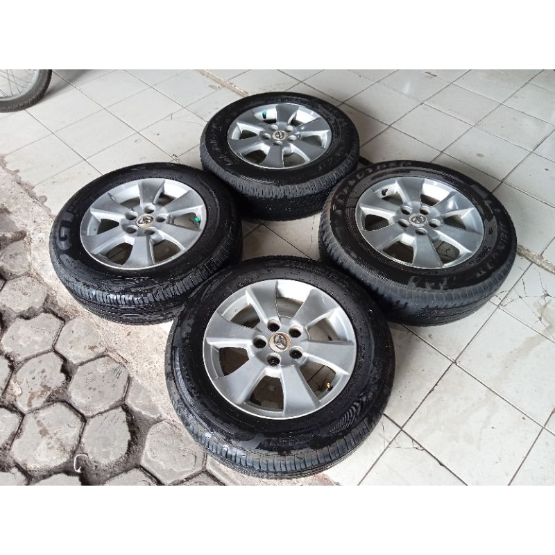 Jual velg bekas Oem Alphard ring 16+ban 215 65 16 lebar 6,5 et 33 pcd ...