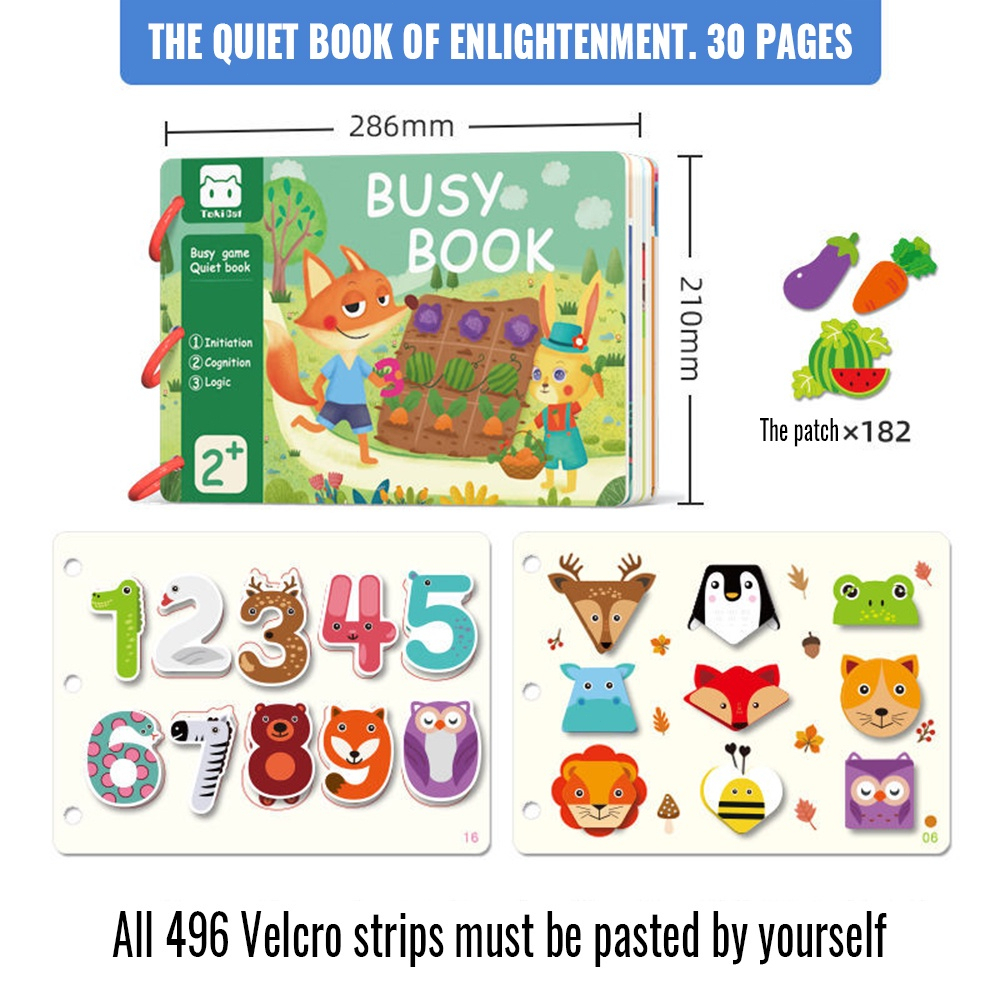 Jual [30 Pages] Quiet Book Busy Book Buku Edukasi Anak Buku Aktivitas ...