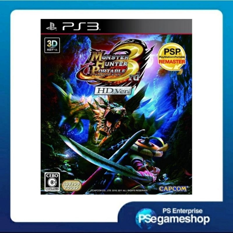Jual Ps3 MONSTER HUNTER PORTABLE 3RD HD VER (Cero/Preloved) | Shopee ...