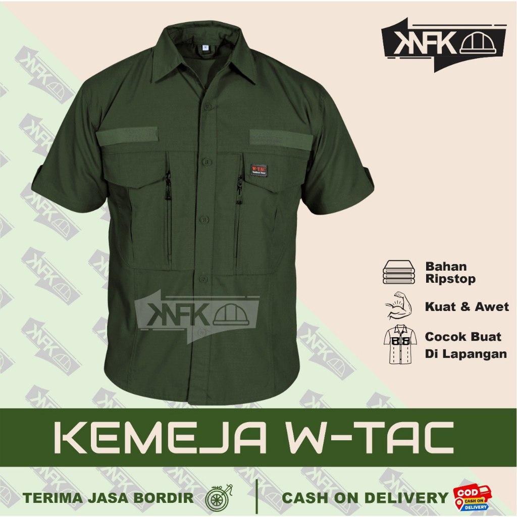 Jual Baju Kemeja Tactical Pria W Tac Pendek Outdoor Lapangan Shopee Indonesia