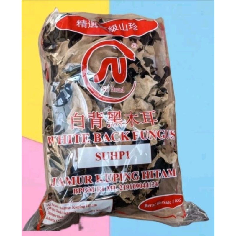 Jual 1kg jamur kuping hitam putih, untuk resep jantung koroner | Shopee ...