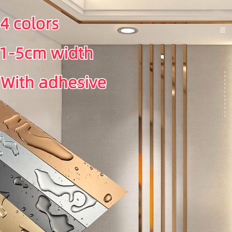 Jual Untuk Anda IdgFu Wall Sticker Stainless SS21 Steel Flat Decorative ...