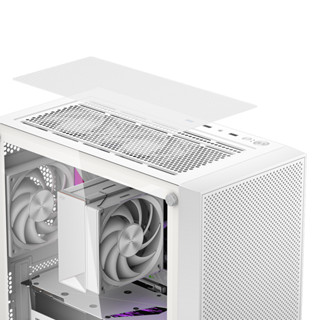 Jual Casing Pccooler C B Black White Free Fan Rgb Micro Atx Case Pc Gaming Shopee