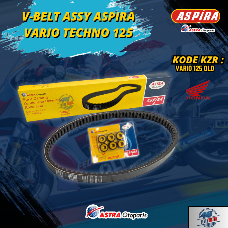 Jual V Belt Assy Vanbelt Set Roller KZR Vario 125 old Vario Techno 125