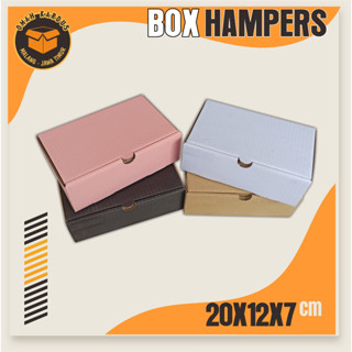 Jual KARDUS BOX HAMPERS 20X12X7 Cm B FLUTE / Kardus Box Polos / Kardus ...