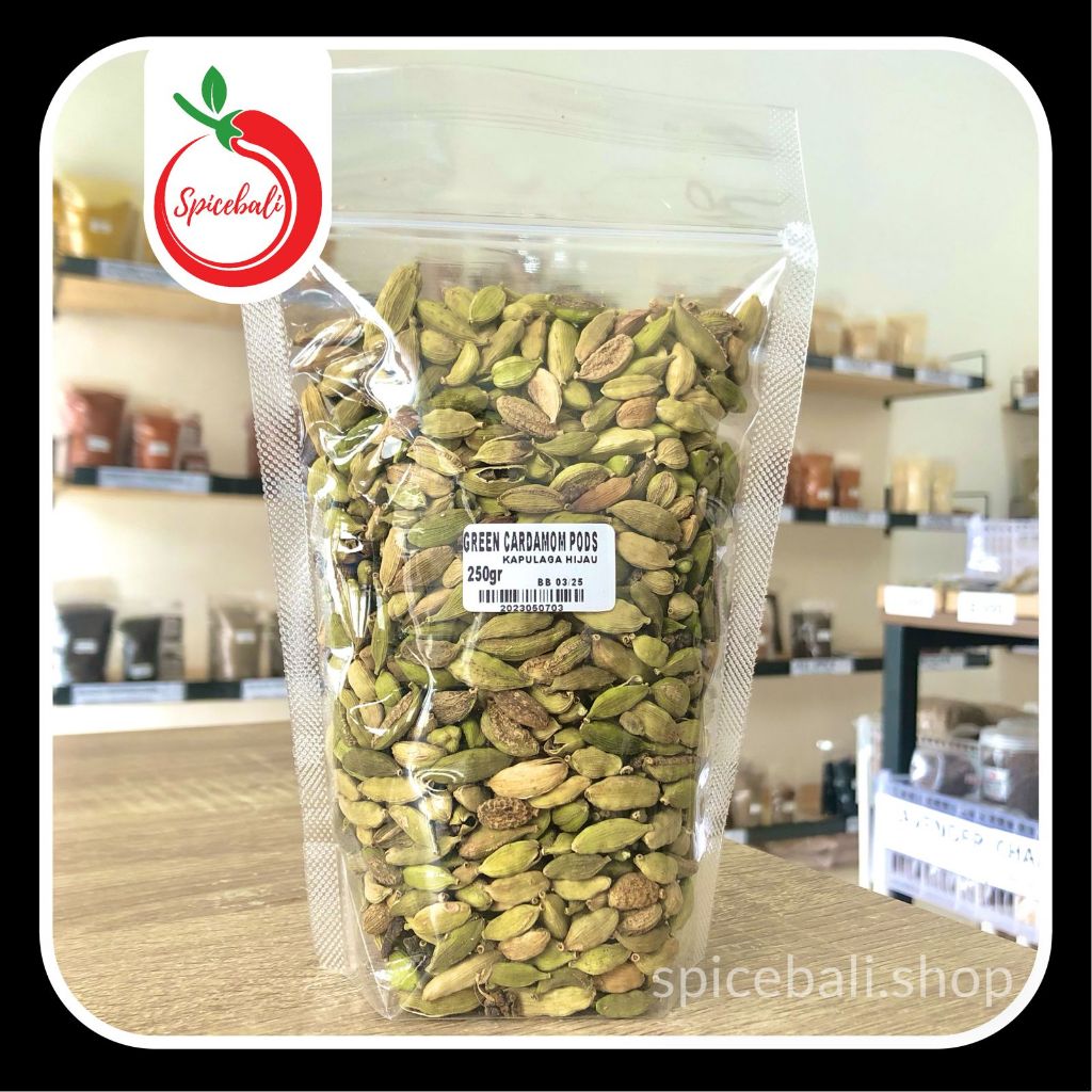 Jual Kapulaga Hijau Gr Green Cardamom Pods Gr Biji Kapulaga Shopee Indonesia