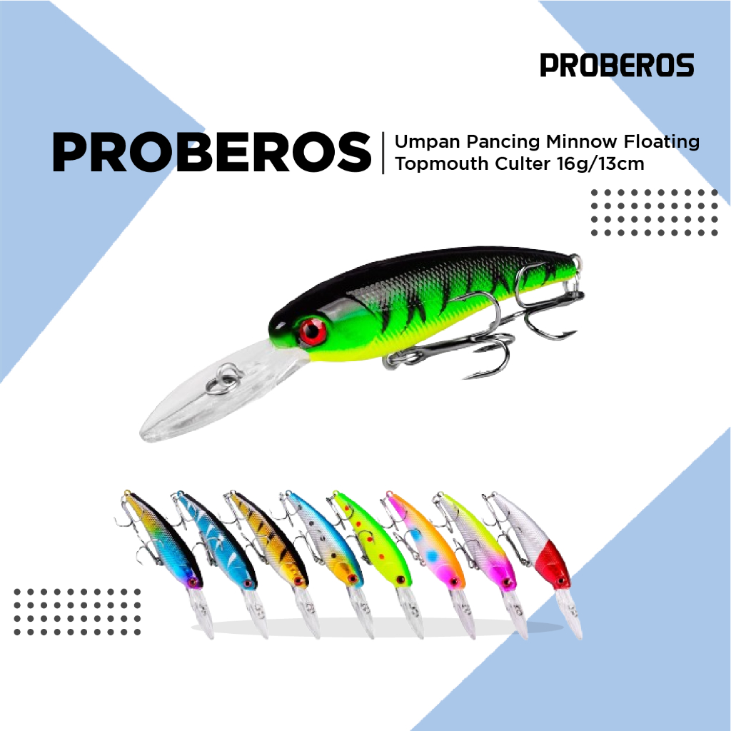 Jual Proberos umpan pancing minnow lure minnow pencil sinking 16g