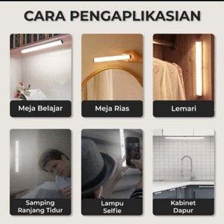 Jual Lampu Sensor Baca Tempel Magnetic Led Lemari Kamar Tangga Wall