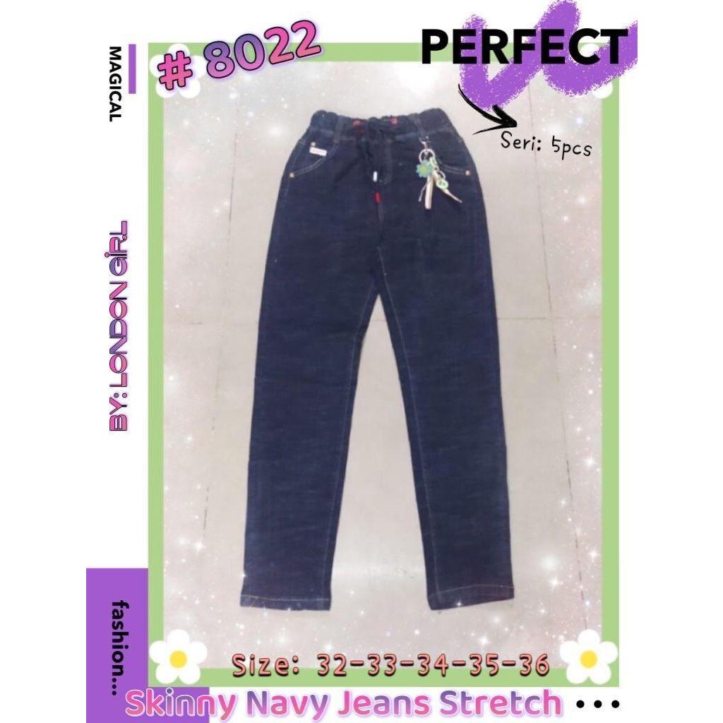 Jual Skinny Navy Grey Stretch Jeans Import Celana Panjang Wanita