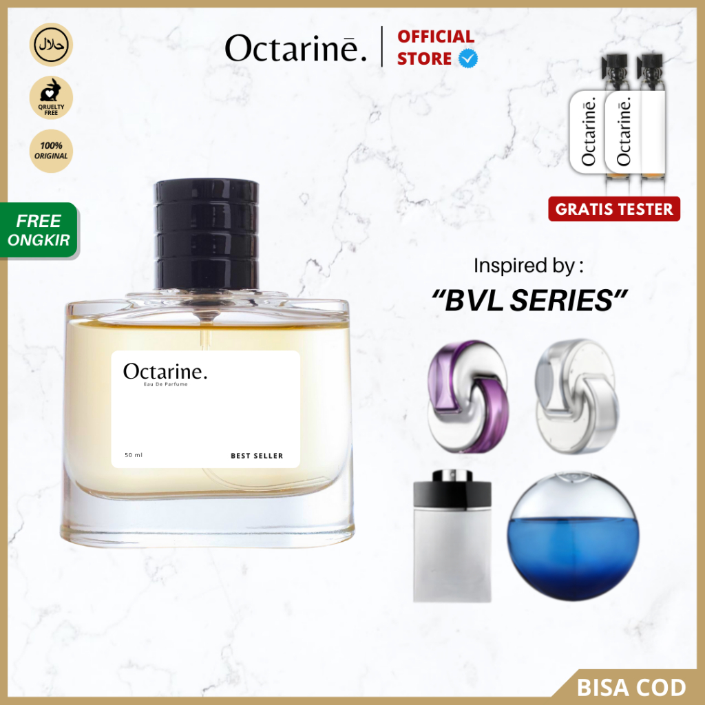 Jual Parfum Pria Wanita Tahan Lama Aroma Mewah Fresh Spicy Best Seller Octarine Inspired By