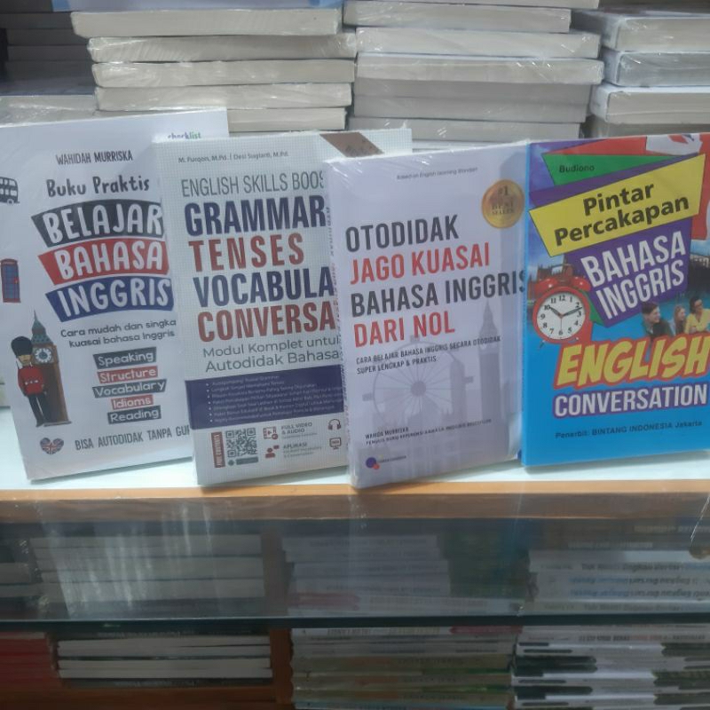 Jual PAKET 4 BUKU OTODIDAK JAGO KUASAI BAHASA INGGRIS DARI NOL GRAMMAR ...