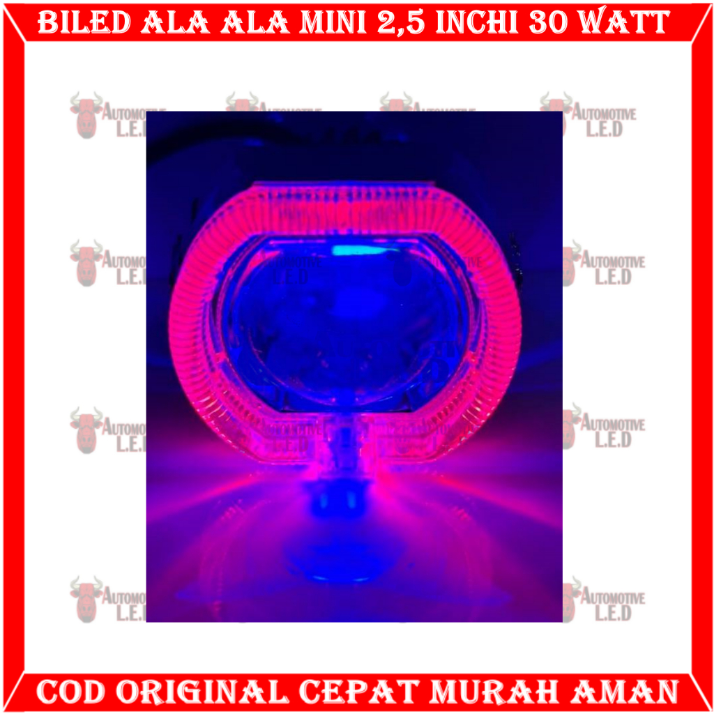 Jual Original Lampu Biled Ala Ala Lensa Mini Inchi Watt Kabel Daymaker Lensa Sxc