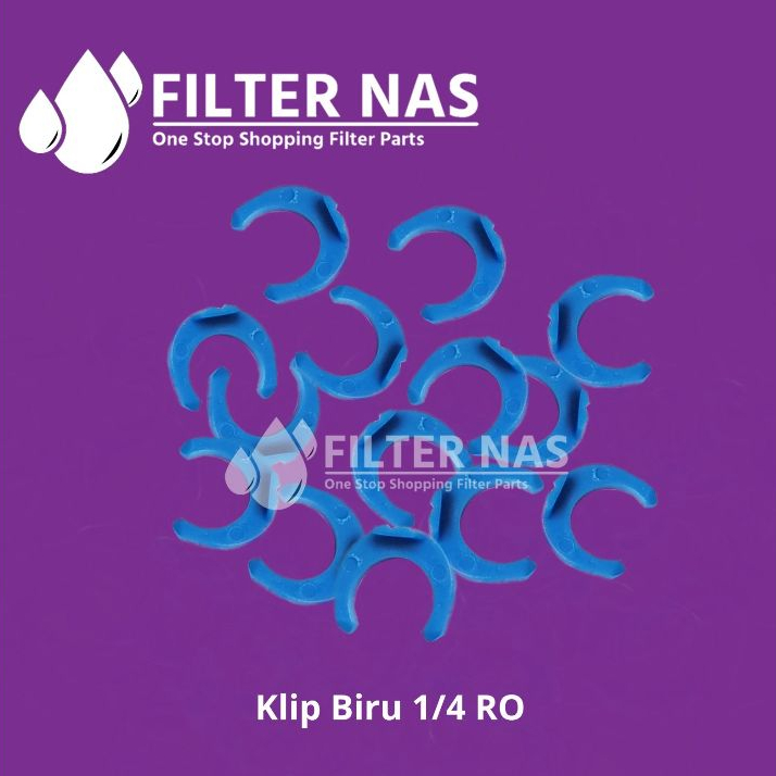Jual Klip Biru ukuran 1/4 dan 3/8 - filter air harga per 20 pcs ...