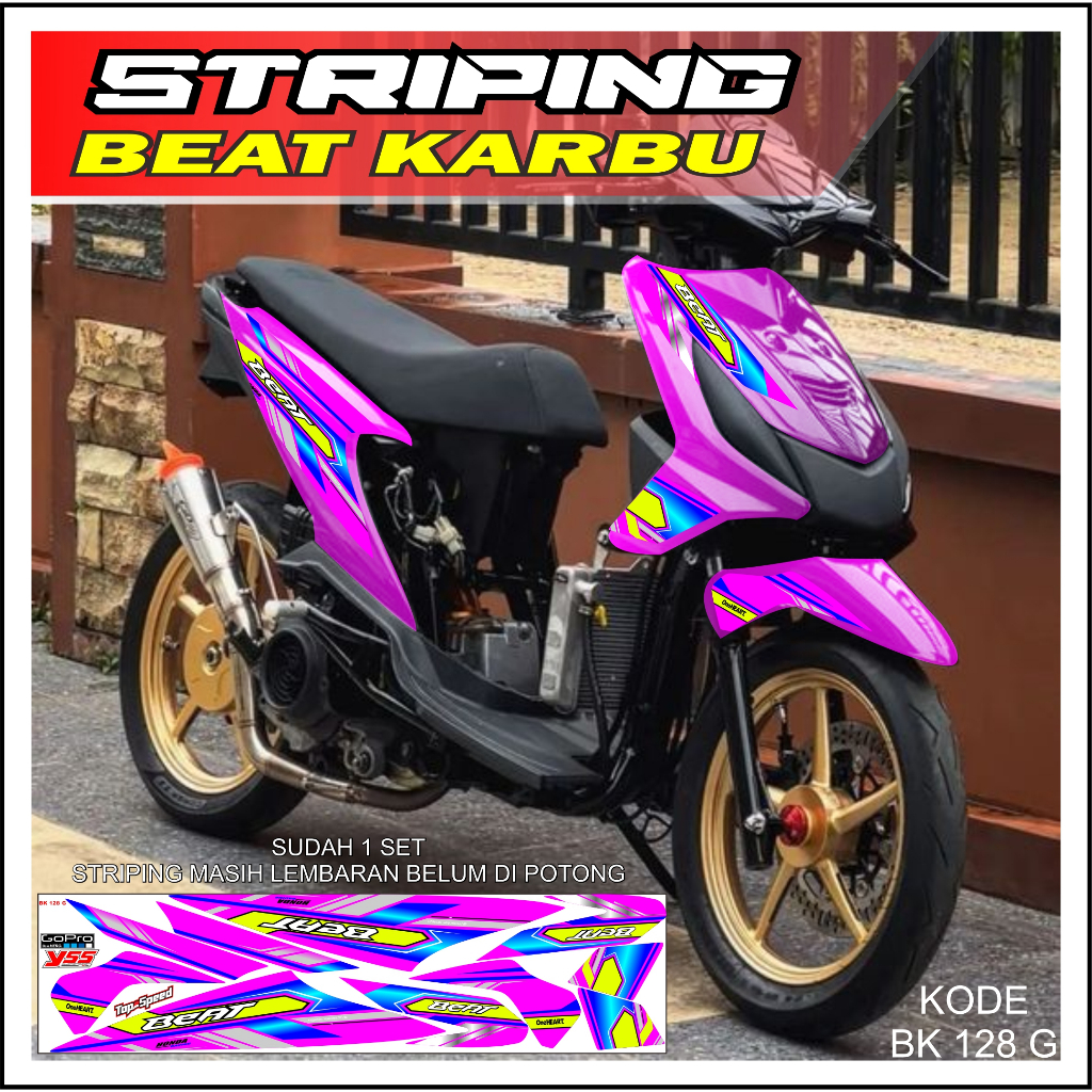 Jual STRIPING STIKER LIST HONDA BEAT KARBU LAMA Shopee Indonesia