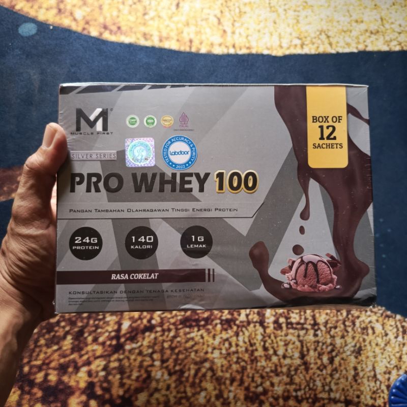 Jual Muscle First M1 Pro Whey 100 Isi 12 Sachet 400 Gram Bpom Halal Shopee Indonesia 3486