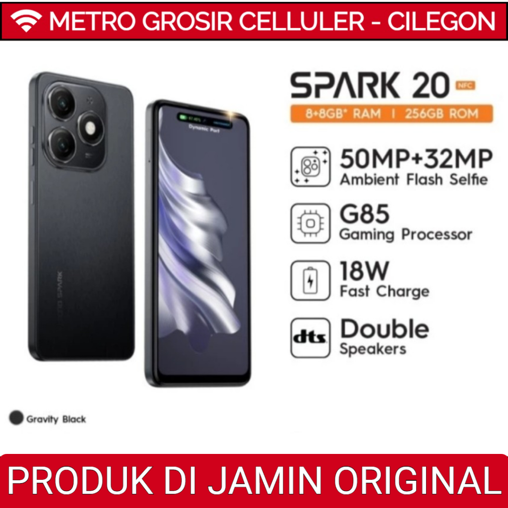 Jual Tecno Spark Nfc Gb Garansi Resmi Shopee Indonesia