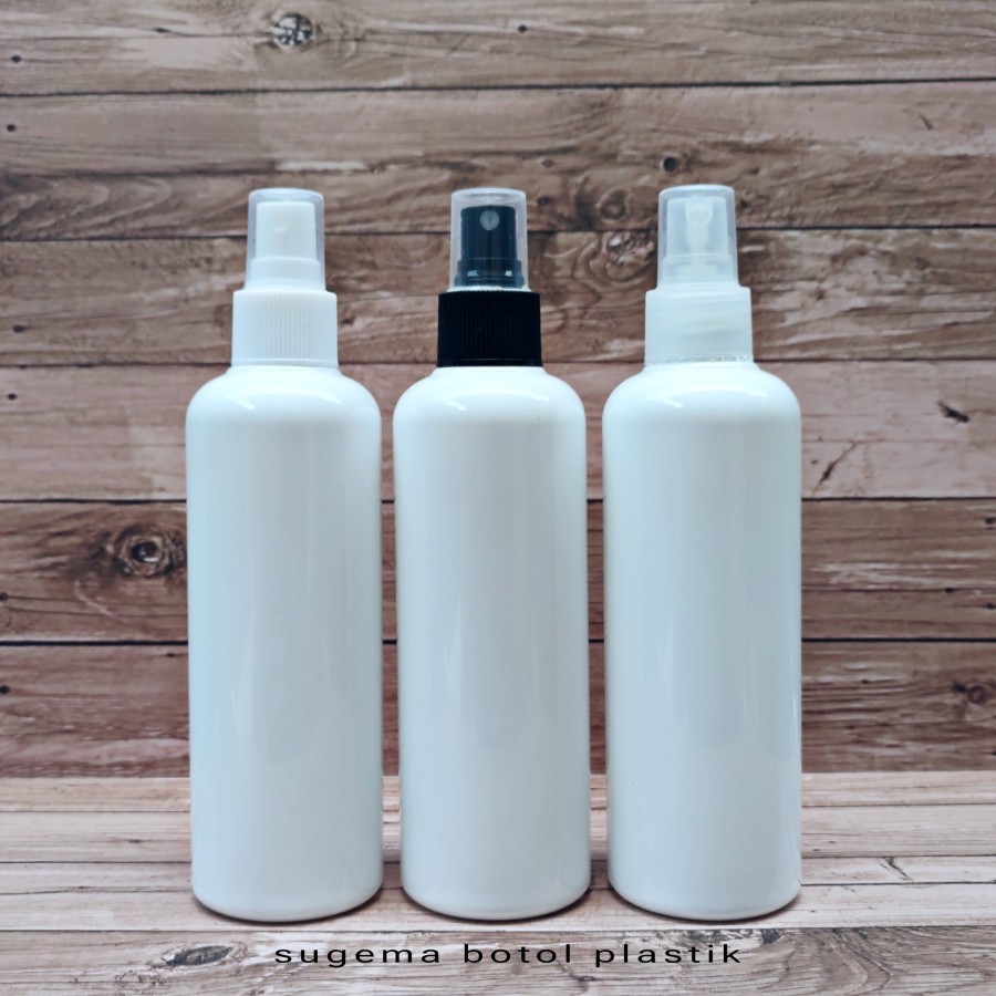 Jual Botol Spreay 250ml Plastik Pet Putih / Botol 250 Ml Br Tutup Mist ...