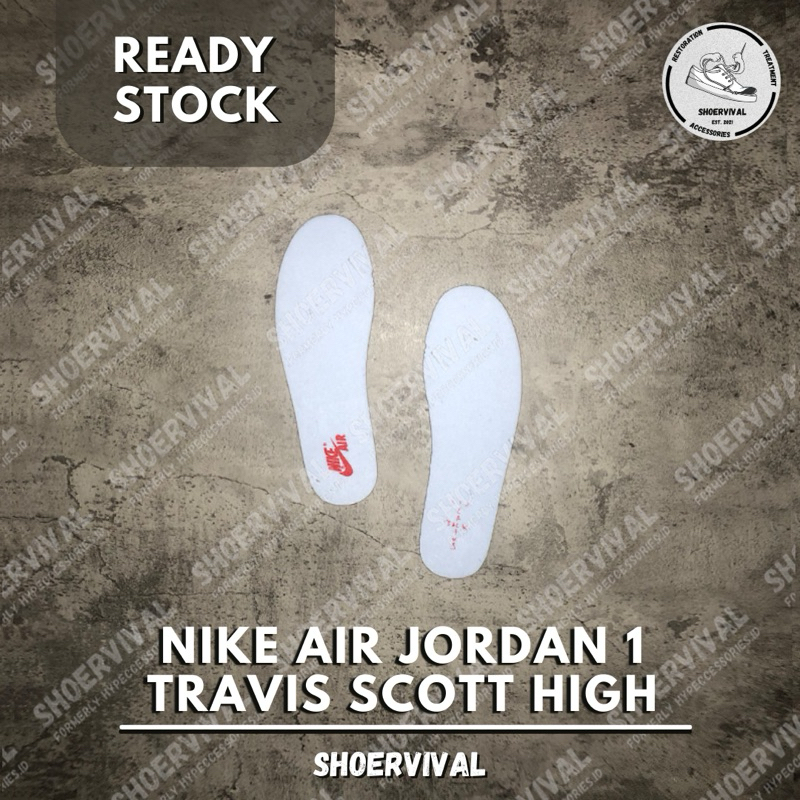 Jual [READY STOCK] Air Jordan 1 Insoles Travis Scott High Cactus Jack ...