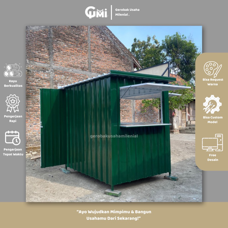 Jual Gerobak Booth Container Free Ongkir - Gerobak jualan es teh jumbo ...
