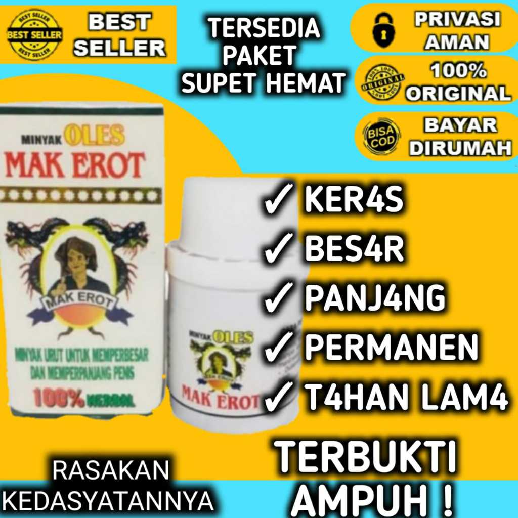 Jual Pembesar Pennis Obat Pembesar Kelamin Pria Minyak Mak Erot Asli