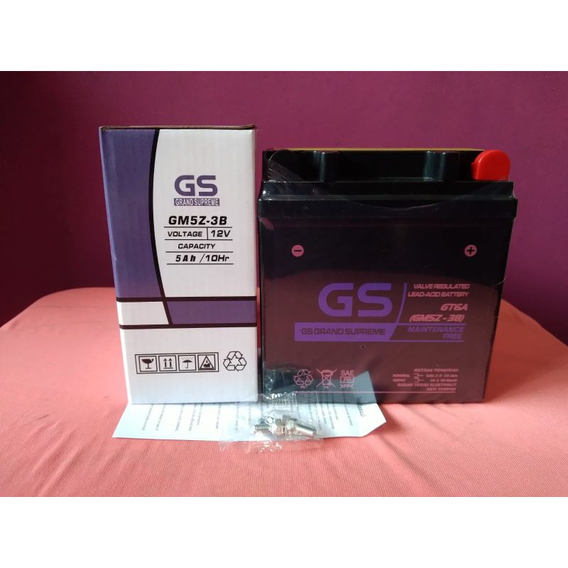 Jual Aki motor fiz r, crypton, alfa aki gs grand supreme gm5z-3b aki ...